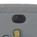 vidaXL világosszürke szövet dönthető elektromos álló masszázsfotel