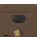 vidaXL barna szövet dönthető elektromos álló masszázsfotel