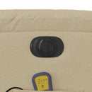 vidaXL krémszínű szövet dönthető elektromos álló masszázsfotel