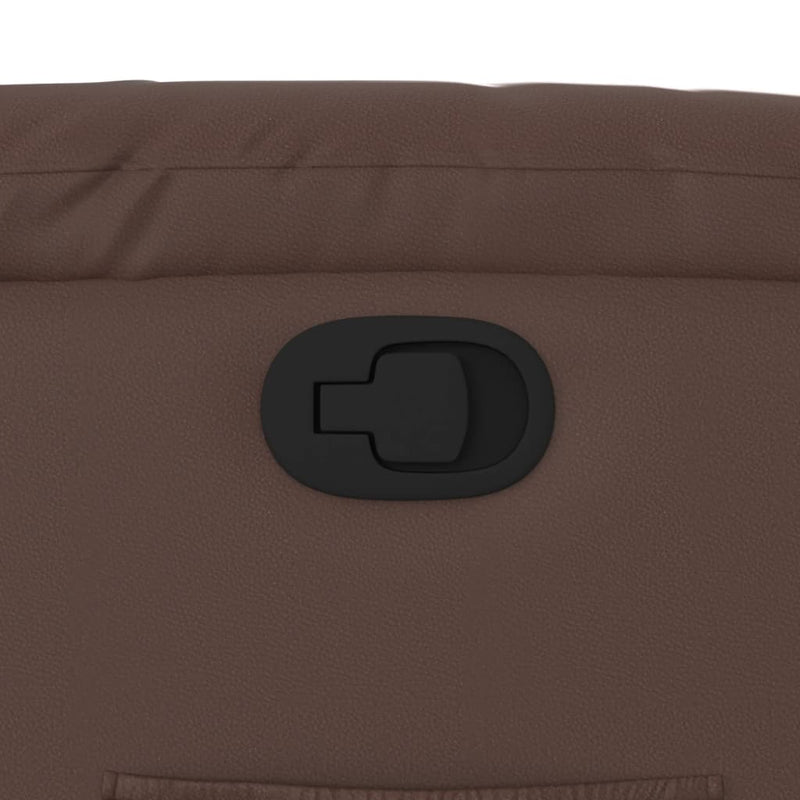 vidaXL barna műbőr felállást segítő dönthető fotel