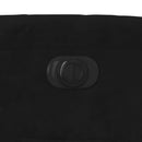 vidaXL fekete bársony elektromos dönthető fotel