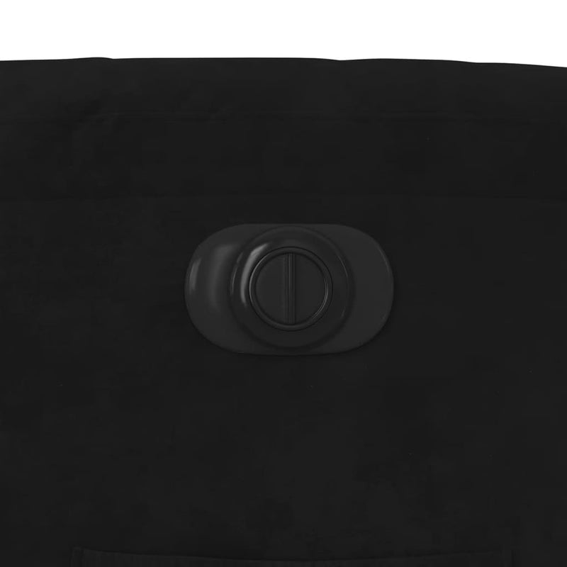 vidaXL fekete bársony elektromos dönthető fotel