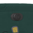 vidaXL sötétzöld bársony elektromos dönthető masszázsfotel