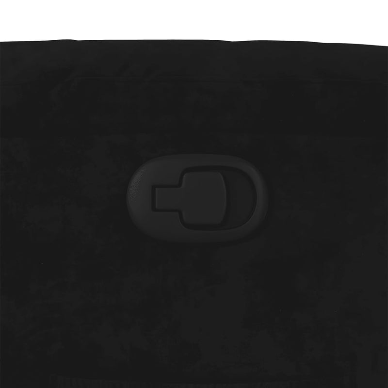 vidaXL fekete bársony felállást segítő dönthető fotel