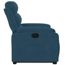 vidaXL kék bársony felállást segítő dönthető fotel