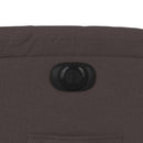 vidaXL sötétbarna szövet elektromos dönthető fotel