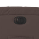 vidaXL barna műbőr elektromos dönthető fotel