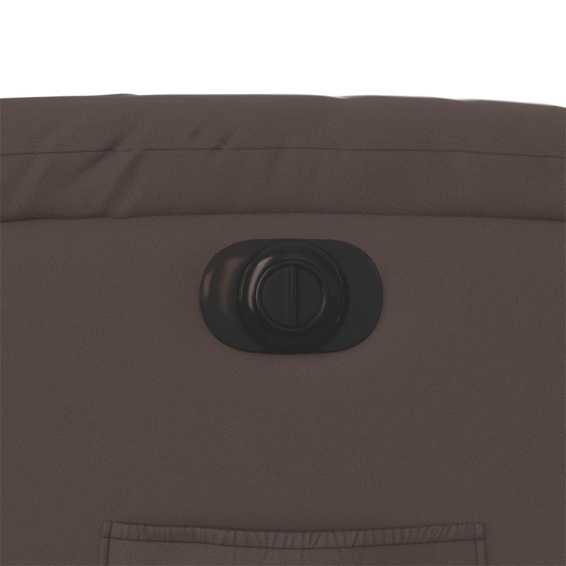 vidaXL barna műbőr elektromos dönthető fotel