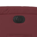 vidaXL bordó műbőr elektromos dönthető fotel