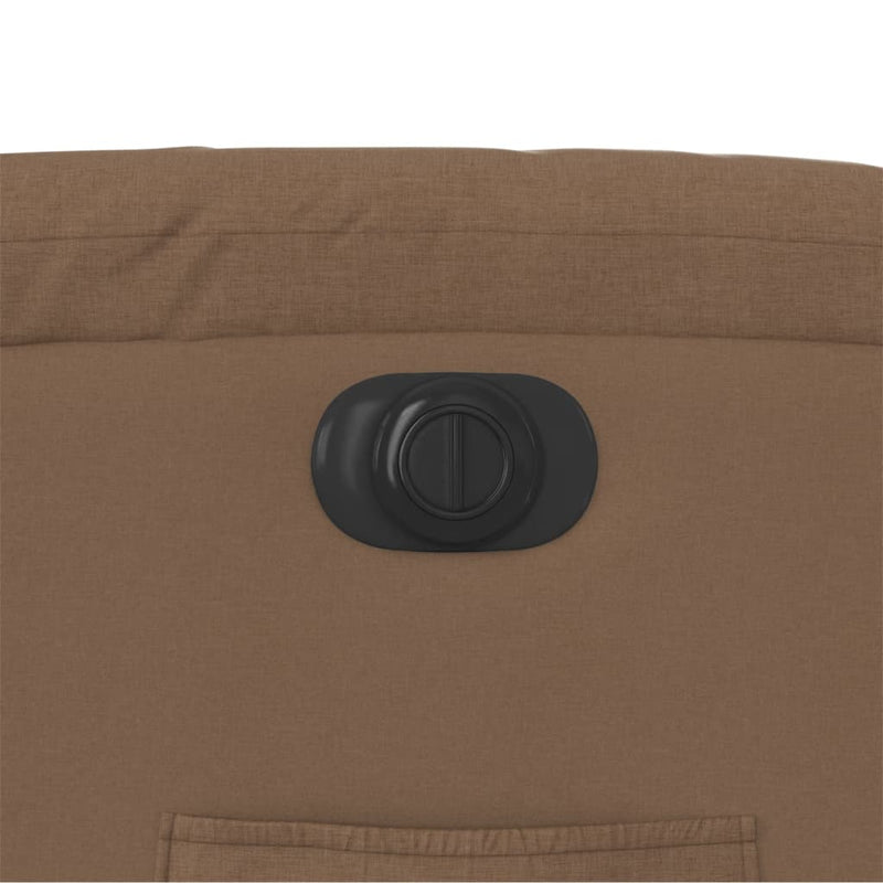 vidaXL barna szövet elektromos dönthető fotel