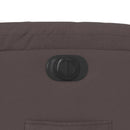 vidaXL sötétbarna szövet elektromos dönthető fotel