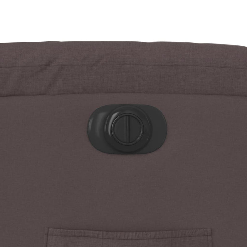 vidaXL sötétbarna szövet elektromos dönthető fotel