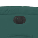 vidaXL sötétzöld szövet elektromos dönthető fotel