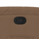 vidaXL barna szövet felállást segítő dönthető fotel