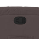 vidaXL sötétbarna szövet felállást segítő dönthető fotel