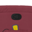 vidaXL bordó szövet dönthető masszázs- és állófotel