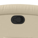 vidaXL krémszínű szövet dönthető fotel