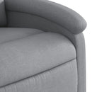 vidaXL világosszürke szövet relaxfotel