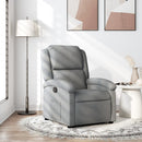 vidaXL világosszürke szövet relaxfotel