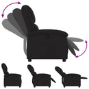 vidaXL fekete szövet relaxfotel