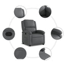 vidaXL szürke műbőr relaxfotel