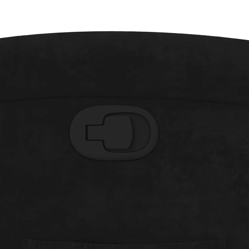 vidaXL fekete bársony relaxfotel