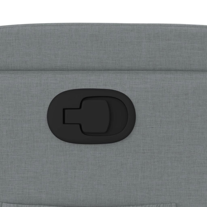 vidaXL világosszürke szövet relaxfotel