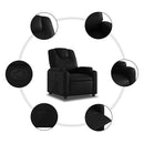 vidaXL fekete műbőr relaxfotel