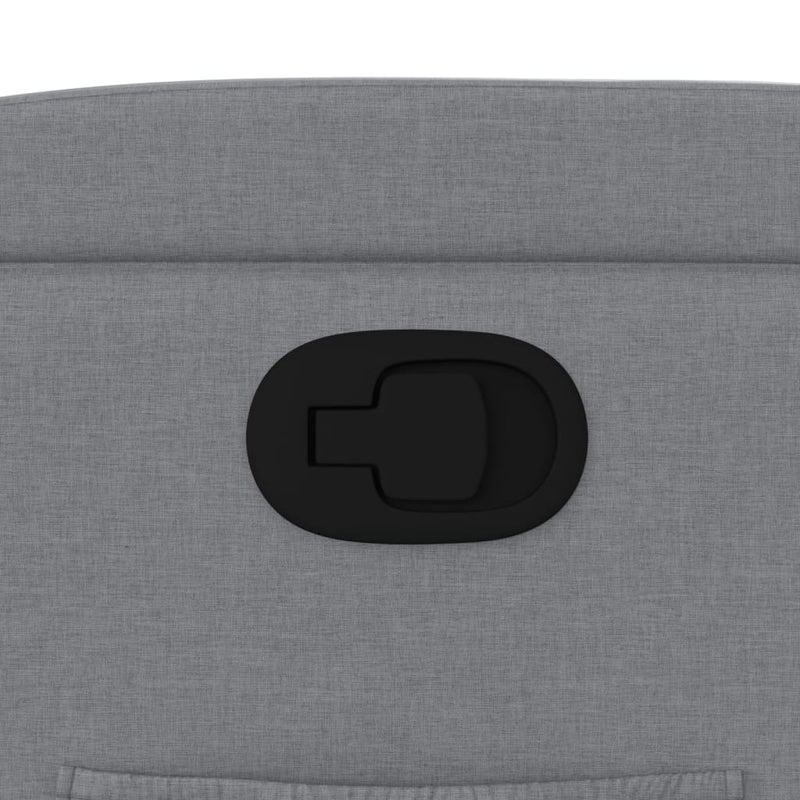 vidaXL világosszürke szövet relaxfotel