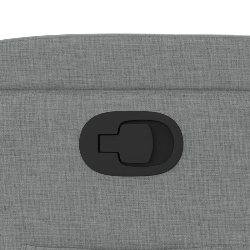 vidaXL világosszürke szövet relaxfotel