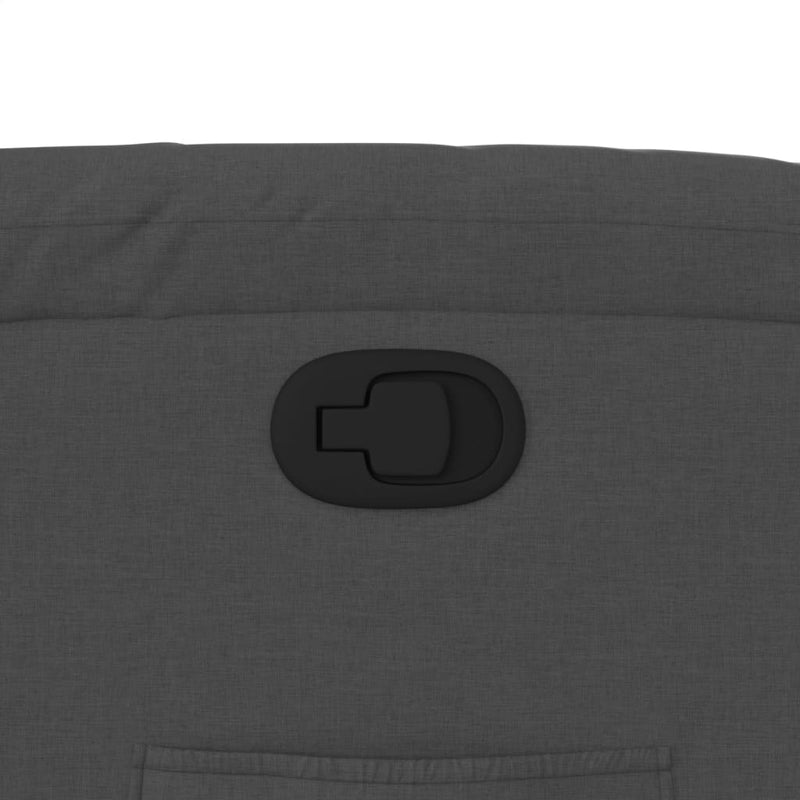 vidaXL sötétszürke szövet relaxfotel