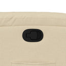 vidaXL krémszínű szövet dönthető fotel