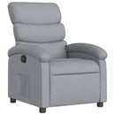 vidaXL világosszürke szövet relaxfotel