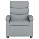 vidaXL világosszürke szövet relaxfotel