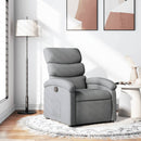vidaXL világosszürke szövet relaxfotel