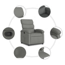 vidaXL sötétszürke szövet relaxfotel