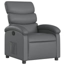 vidaXL szürke műbőr relaxfotel
