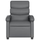 vidaXL szürke műbőr relaxfotel
