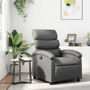 vidaXL szürke műbőr relaxfotel