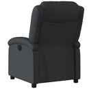 vidaXL fekete valódi bőr relaxfotel
