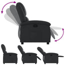 vidaXL fekete valódi bőr relaxfotel