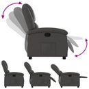 vidaXL szürke valódi bőr relaxfotel
