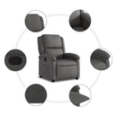vidaXL szürke valódi bőr relaxfotel