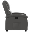vidaXL szürke valódi bőr relaxfotel