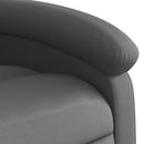 vidaXL szürke valódi bőr relaxfotel