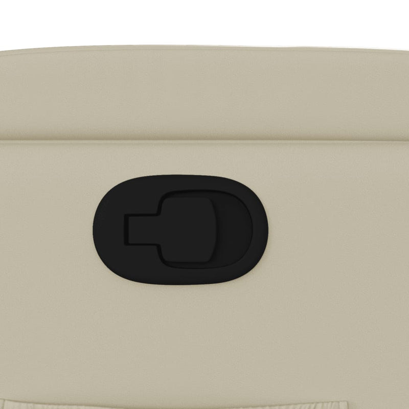 vidaXL krémszínű műbőr relaxfotel