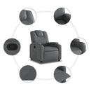 vidaXL szürke műbőr relaxfotel