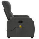 vidaXL sötétszürke mikroszálas szövet masszázsfotel