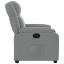 vidaXL világosszürke szövet relaxfotel