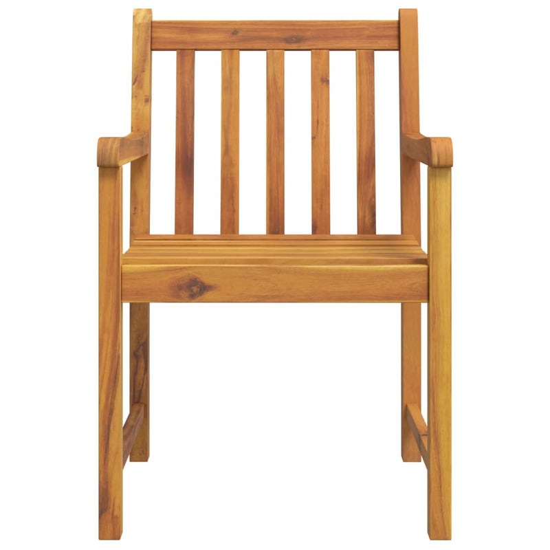 vidaXL 8 db tömör akácfa kerti szék 56 x 55,5 x 90 cm